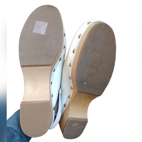 J. Crew Convertible Leather Clog Dusty Ivory - Picture 6 of 15